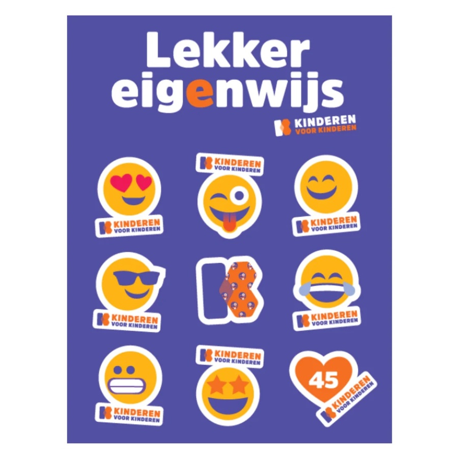 2 bedrukte stickers